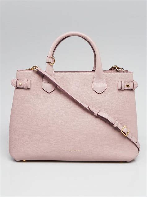 burberry medium banner pale orchid|BURBERRY Derby Calfskin House Check Medium Banner Tote .